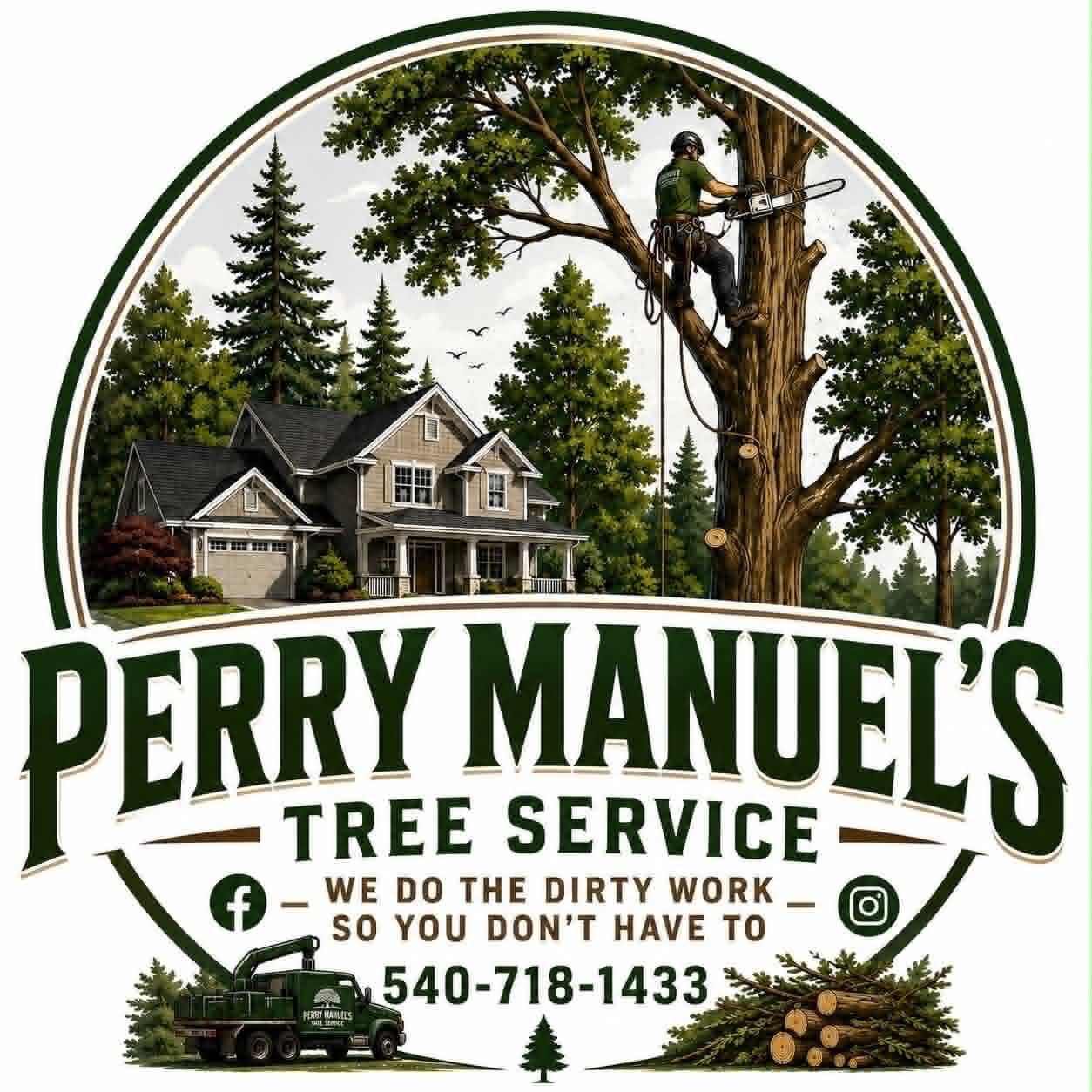 Perry Manuel's Tree Service logo